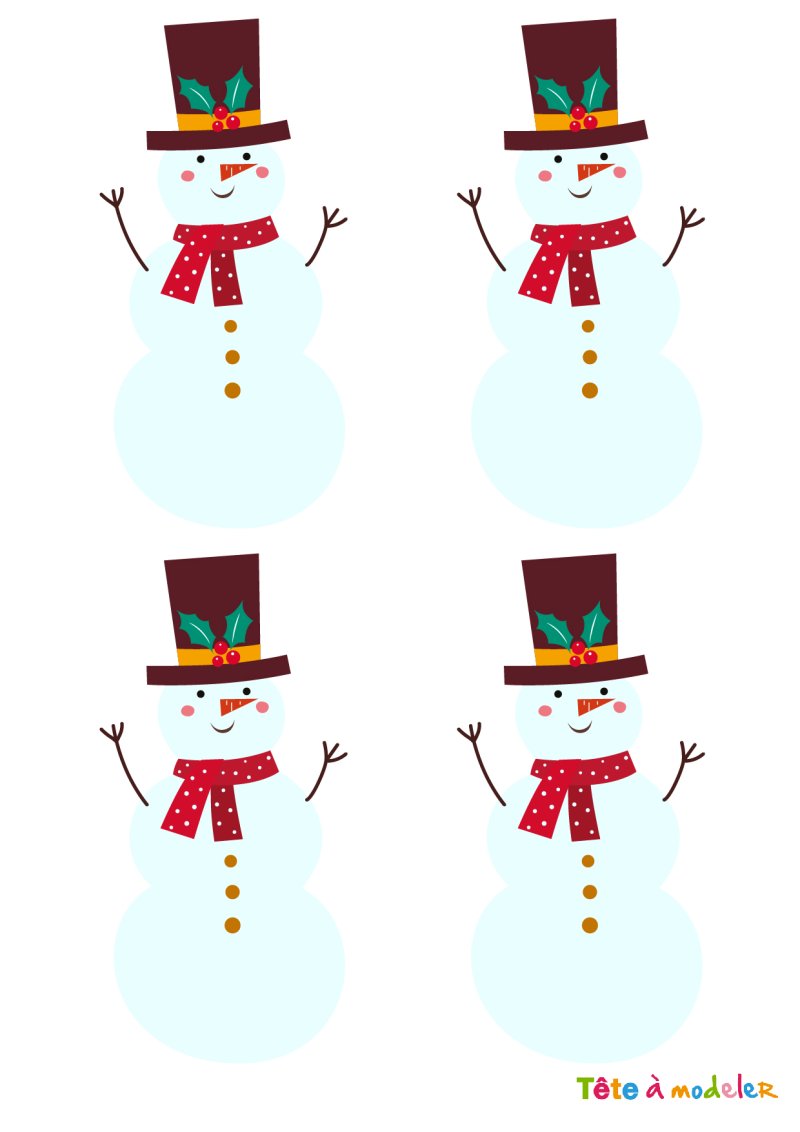 Image de Noël : bonhomme de neige de Noël