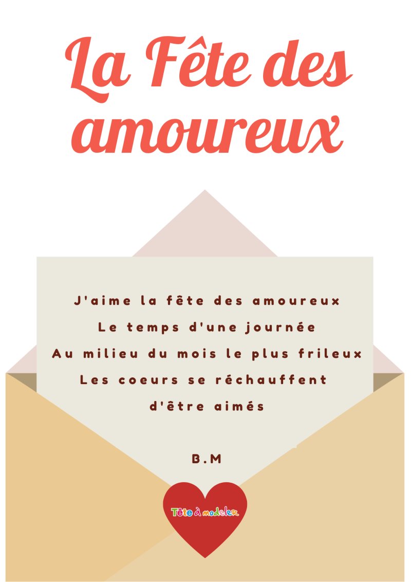 Imprimer la poesie : La fête des amoureux