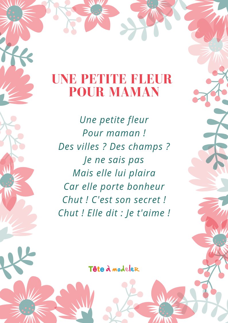 Imprimer la poésie : Deux papillons pour maman