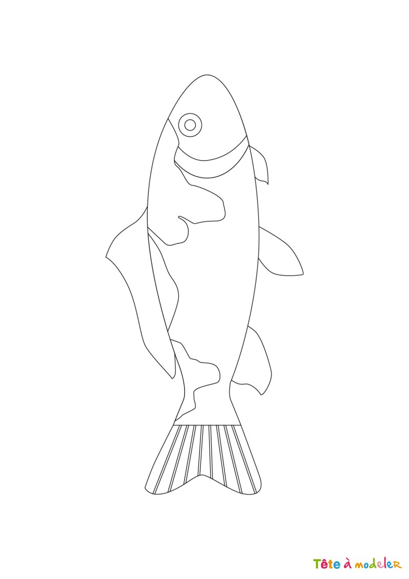 Imprimer le poisson d'avril à découper 1