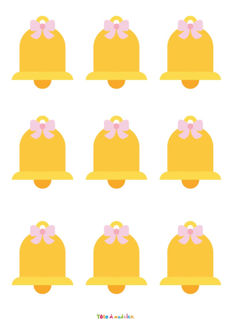 Imprimer une image de Pâques : les cloches