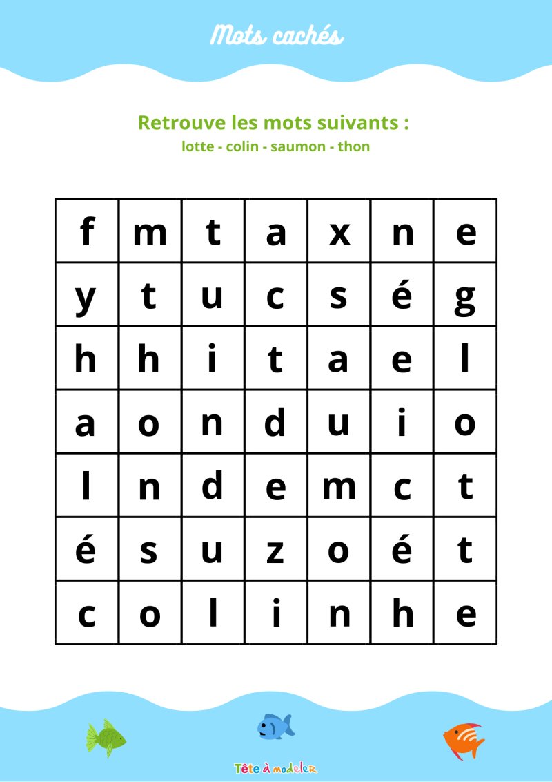 jeu &agrave; imprimer