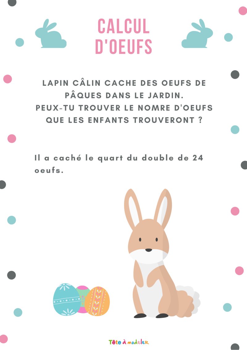 jeu de calcul de lapin c&acirc;lin 2