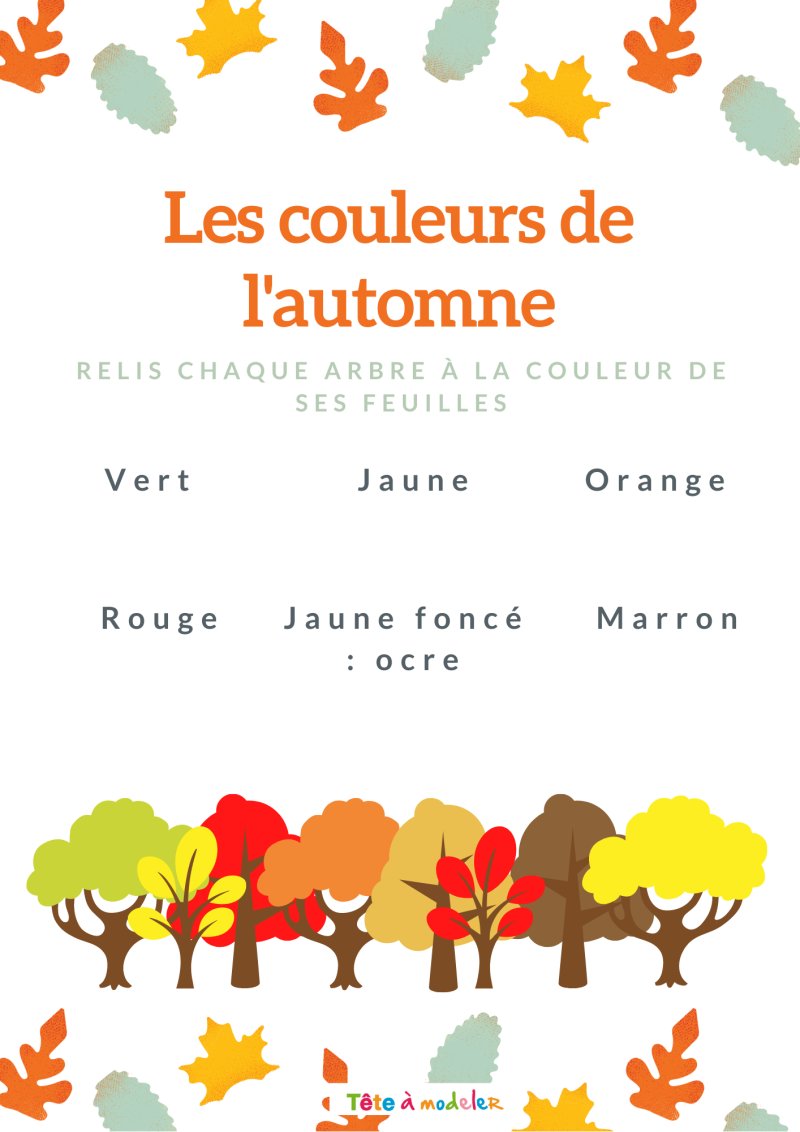 Jeu des couleurs de l'automne