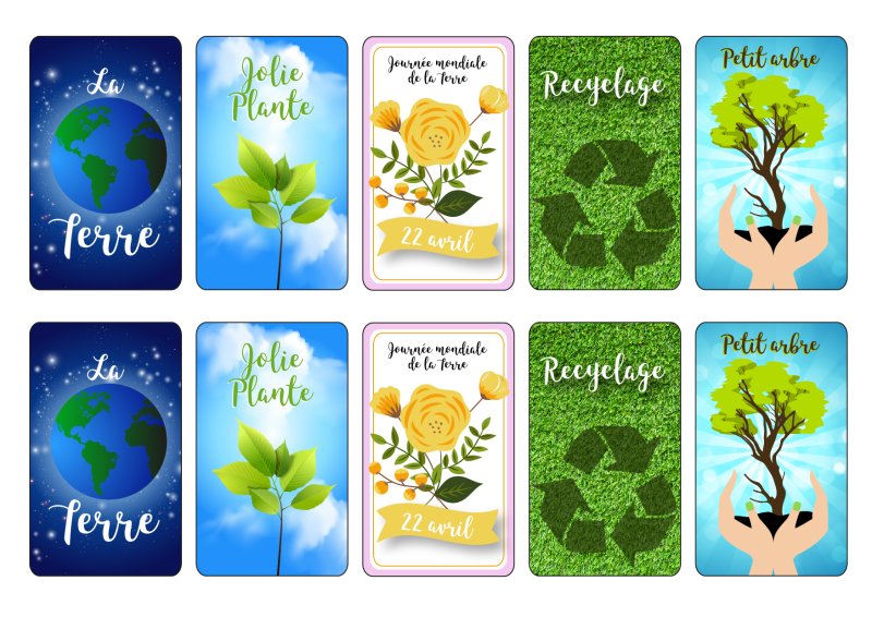 Jeu des paires : journée mondiale de la Terre