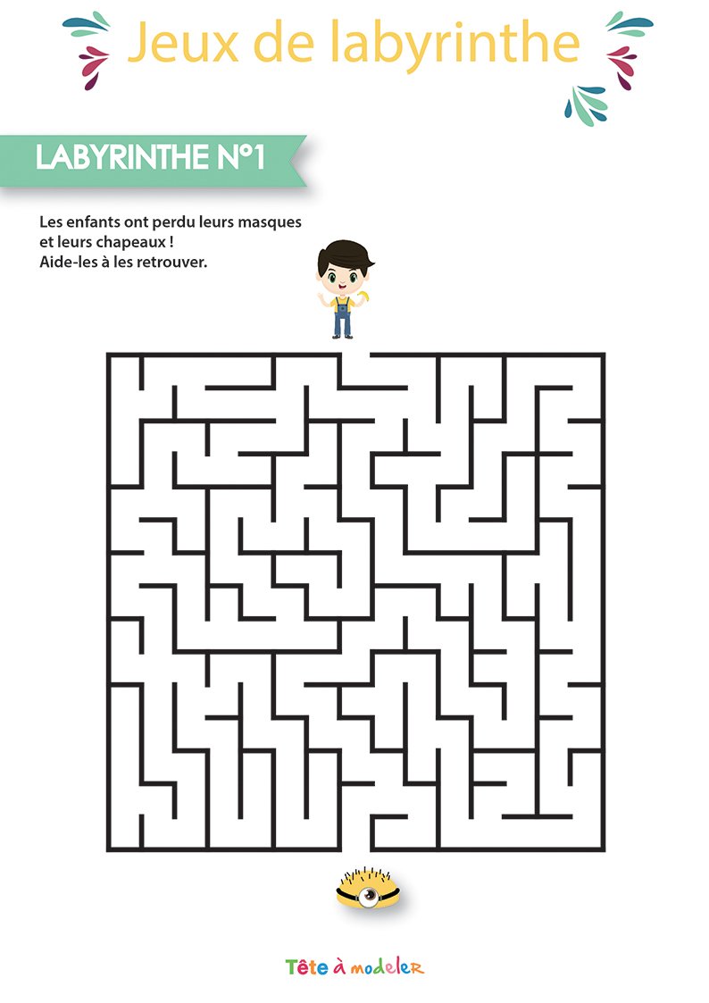 Jeux de labyrinthe du Carnaval niveau 1