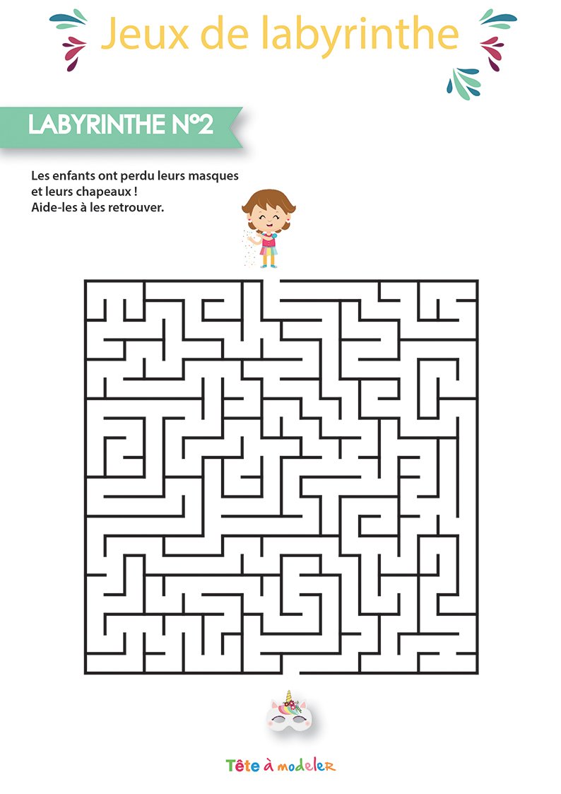 Jeux de labyrinthe du Carnaval niveau 2