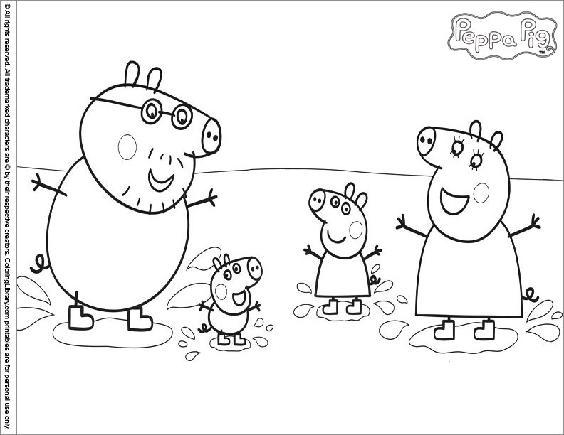 La famille Peppa Pig à la plage