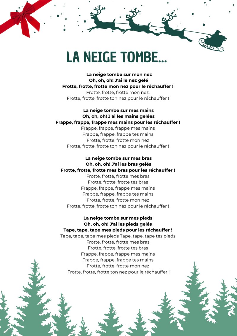 La neige tombe
