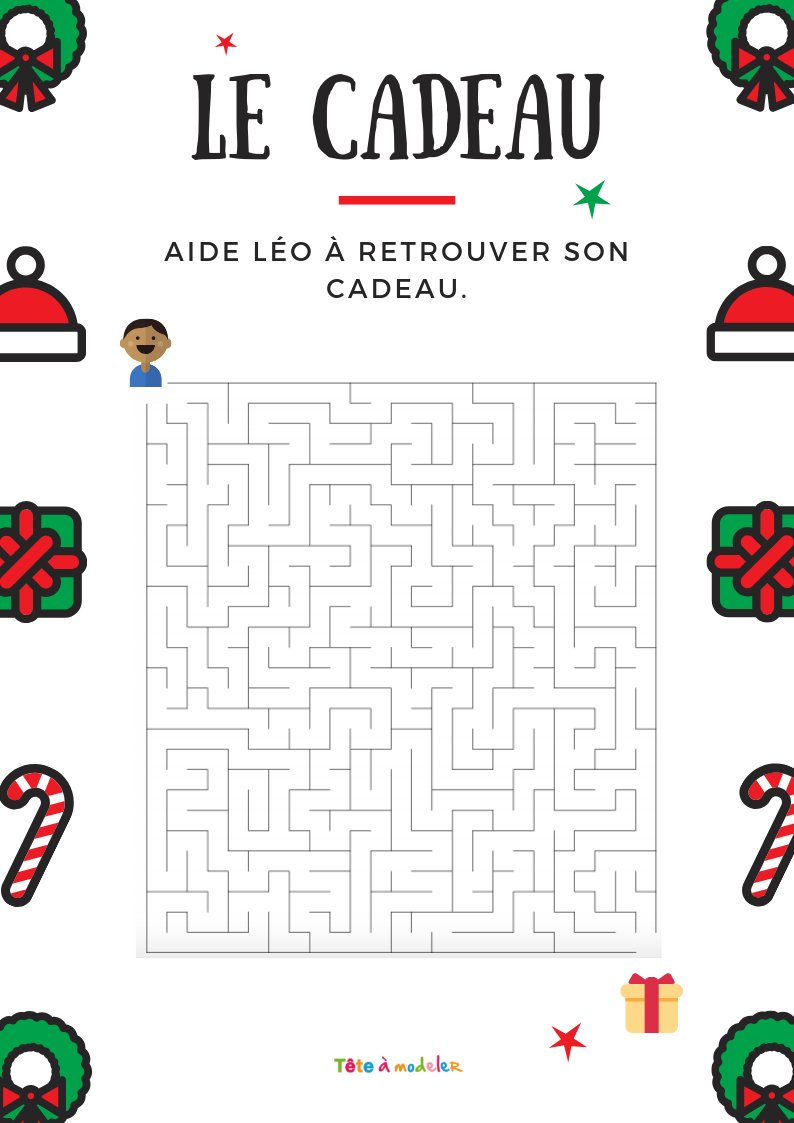 Labyrinthe du cadeau de Noël