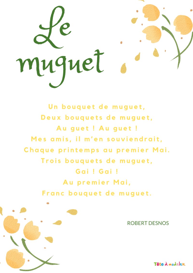 Le muguet po&eacute;sie de Robert Desnos
