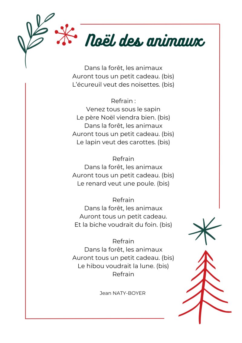 Le Noël des animaux