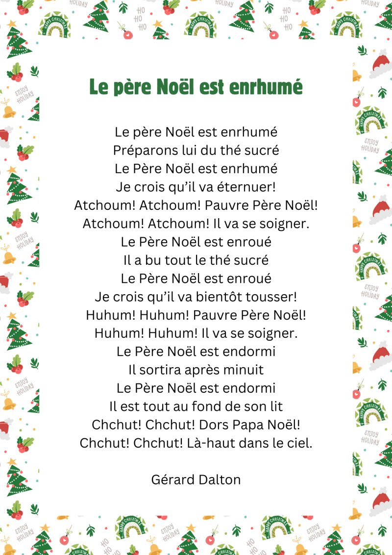 Le pere noel est enrhume