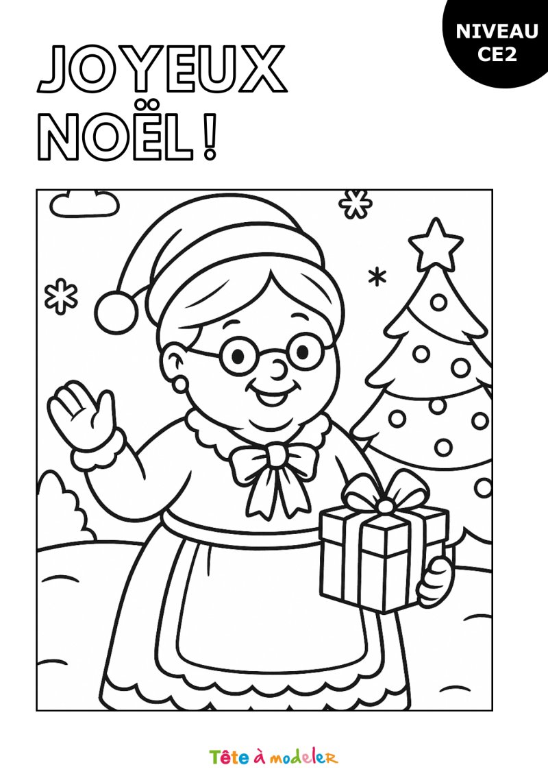 Le Père Noël et son renne