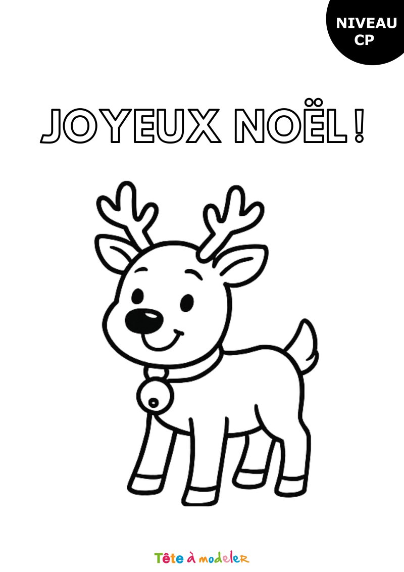 Le renne de Noël CP