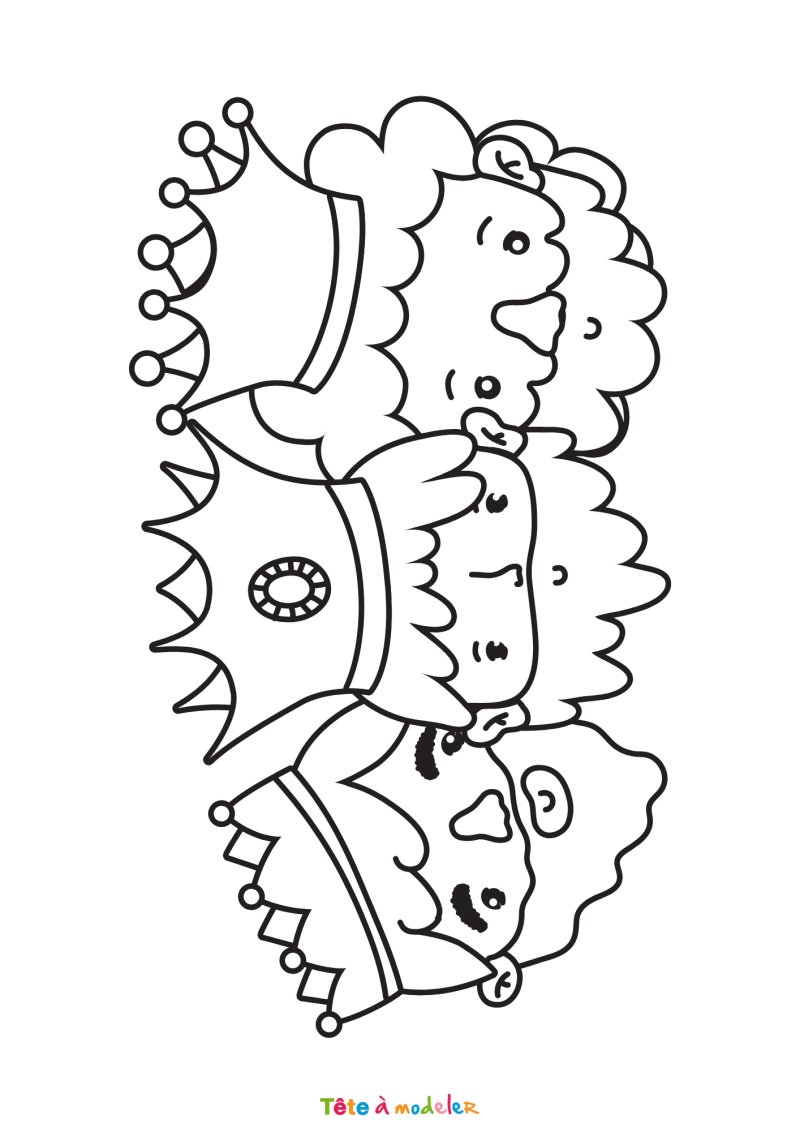 Coloriage des Rois Mages
