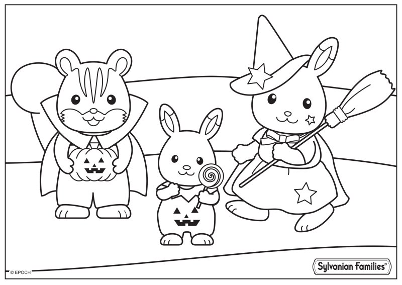Les petits sylvanian fêtent Halloween