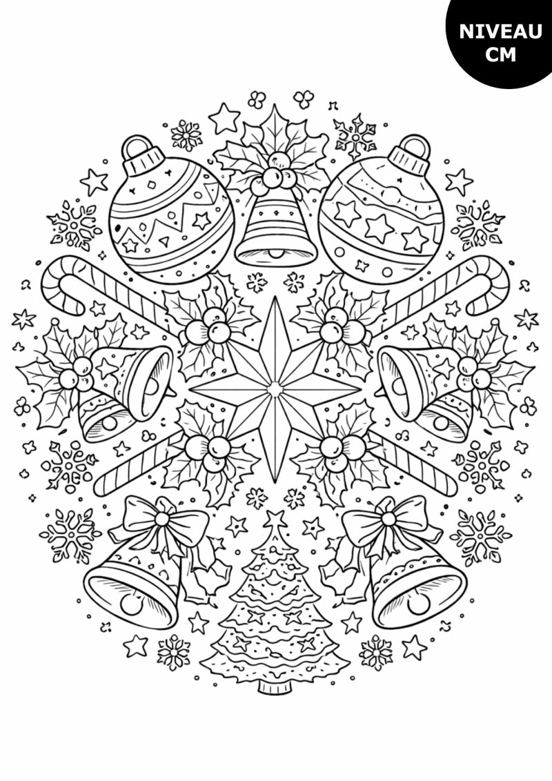 Mandala de Noël CM1 - CM2
