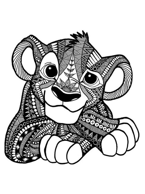 Mandala Le Roi Lion