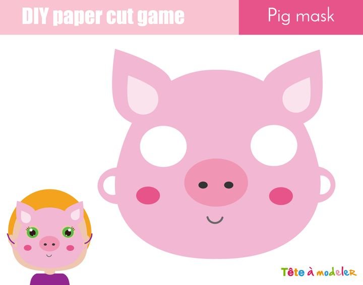 Masque de Cochon à imprimer