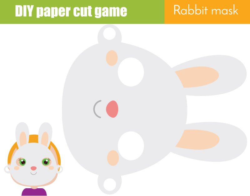 Masque de lapin à imprimer