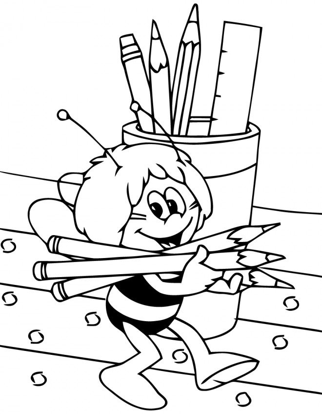 Maya l'abeille à l'école