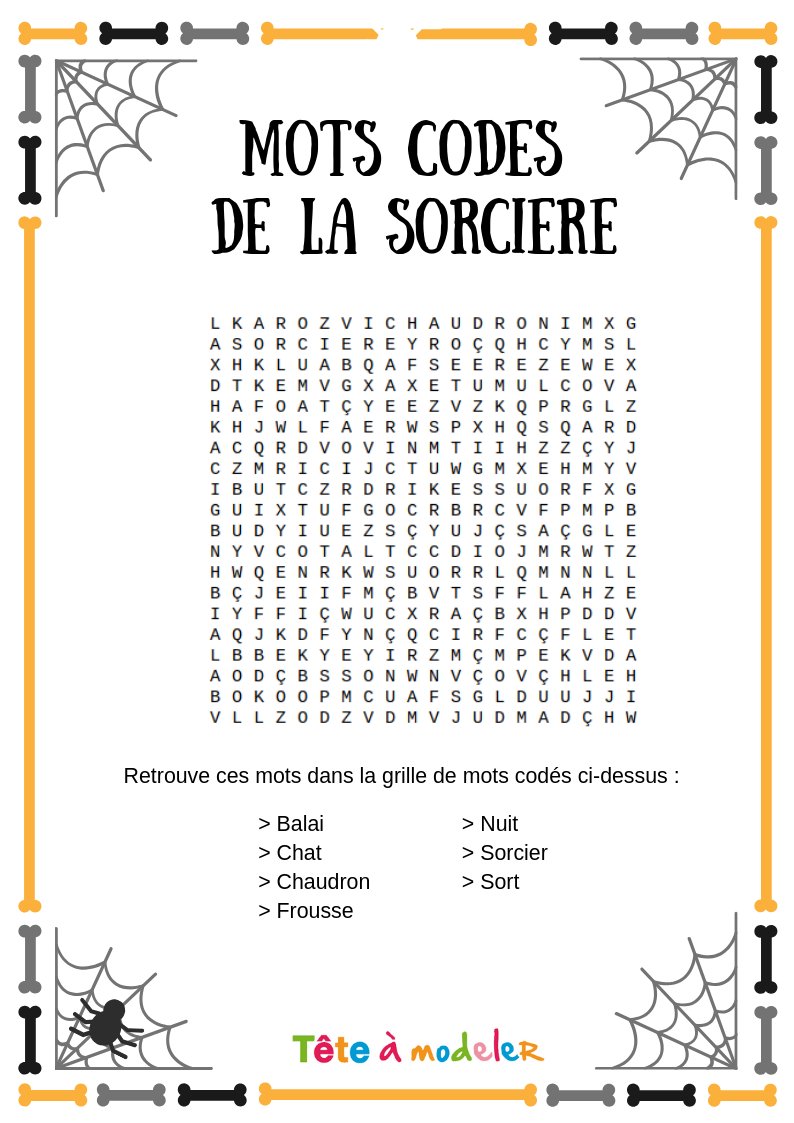 Mots codés halloween N°3