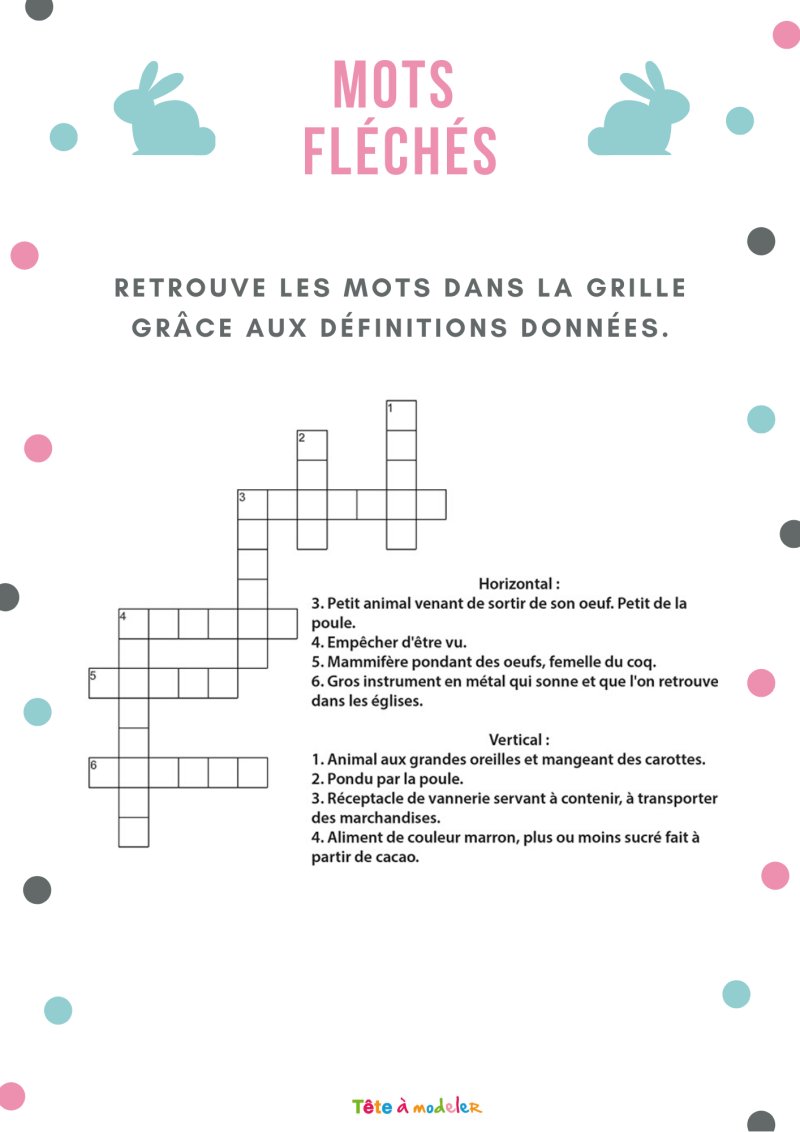 Mots fléchés de Pâques