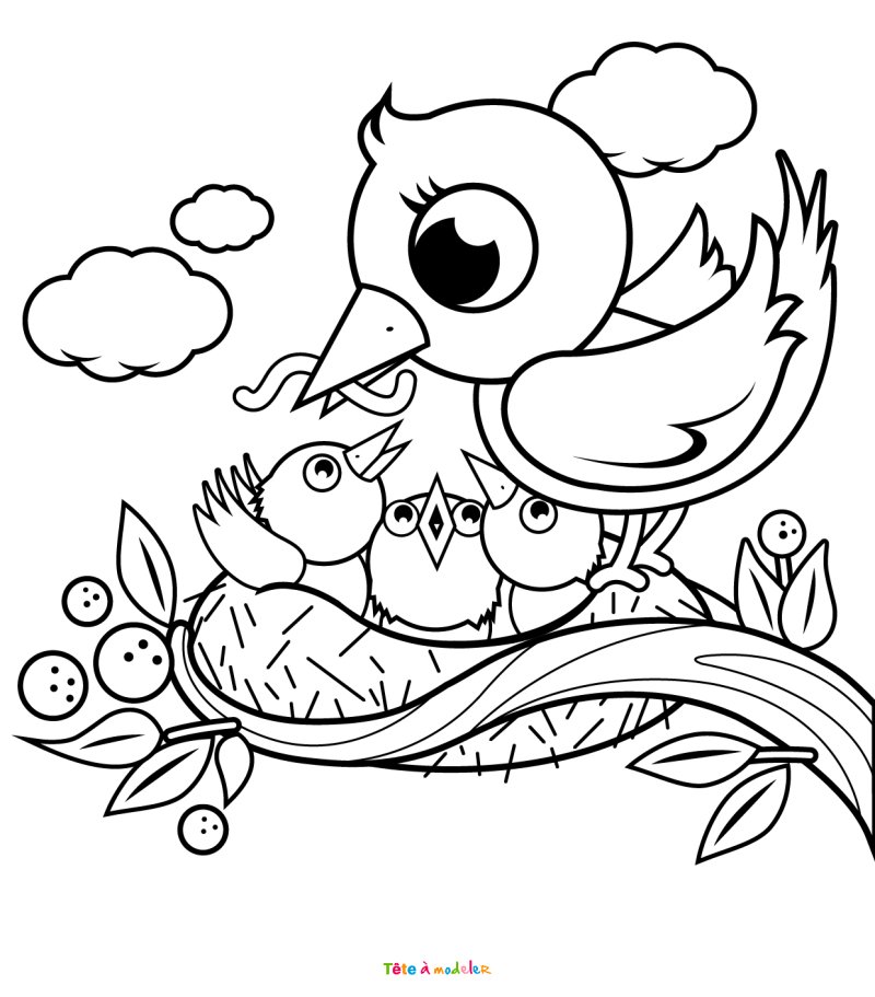 Oiseau 26 - motif à imprimer