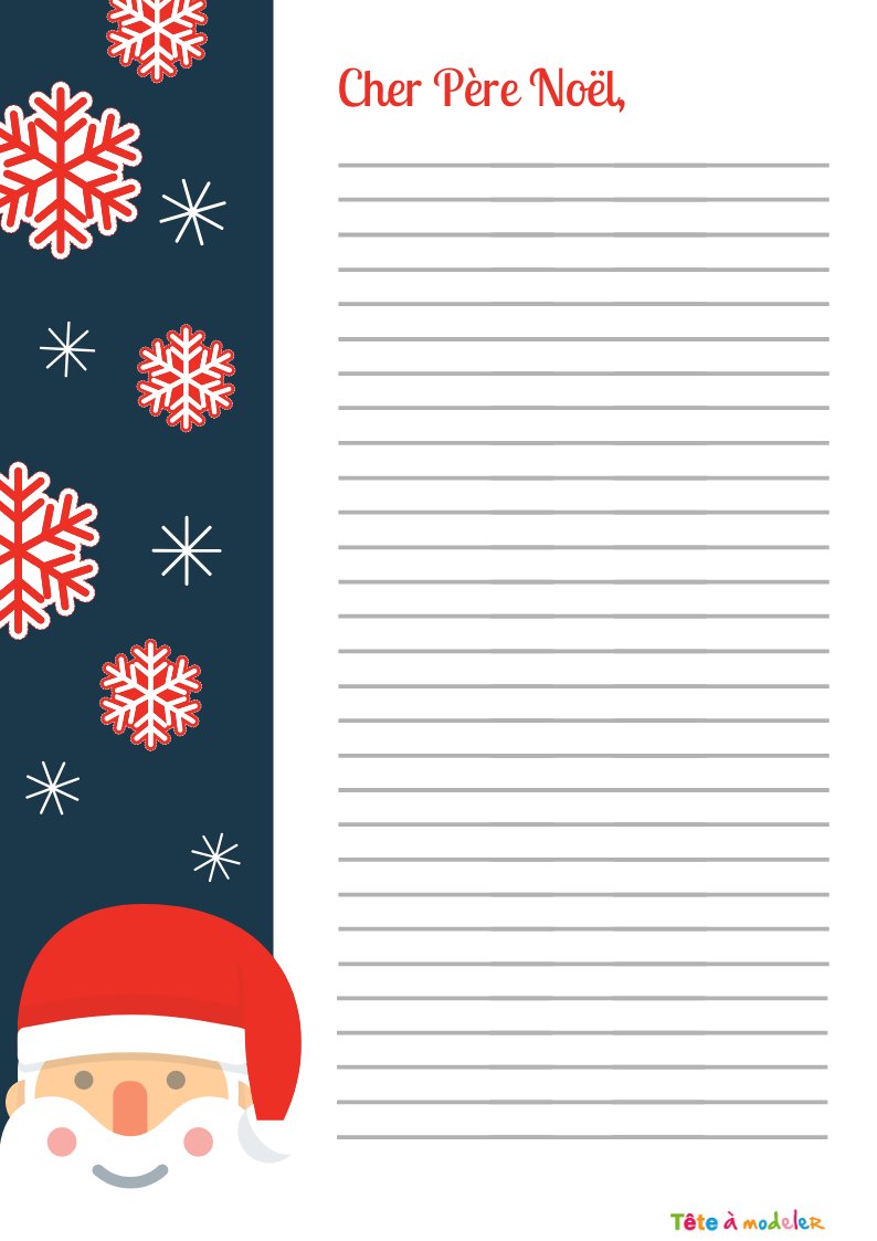 Papier à lettre à lignes gratuit à imprimer