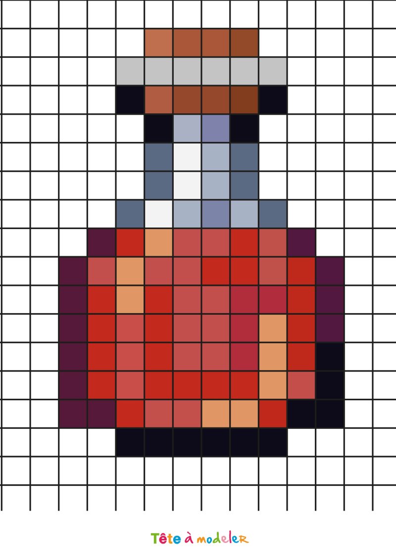 Pixel Art Minecraft : Potion
