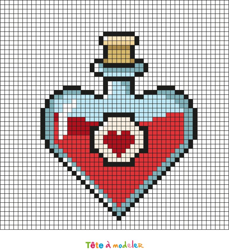 Pixel Art potion d'amour