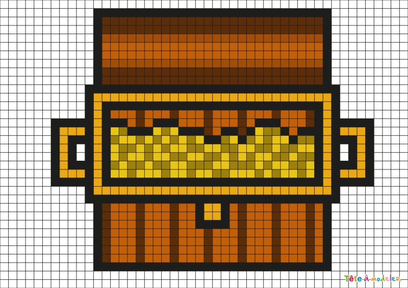 Pixel Art Trésor de Pirate