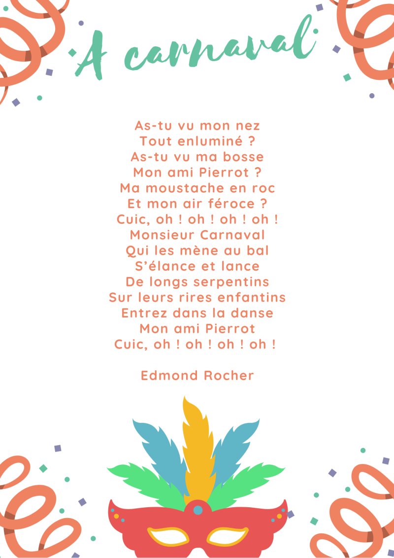 poeme A carnaval