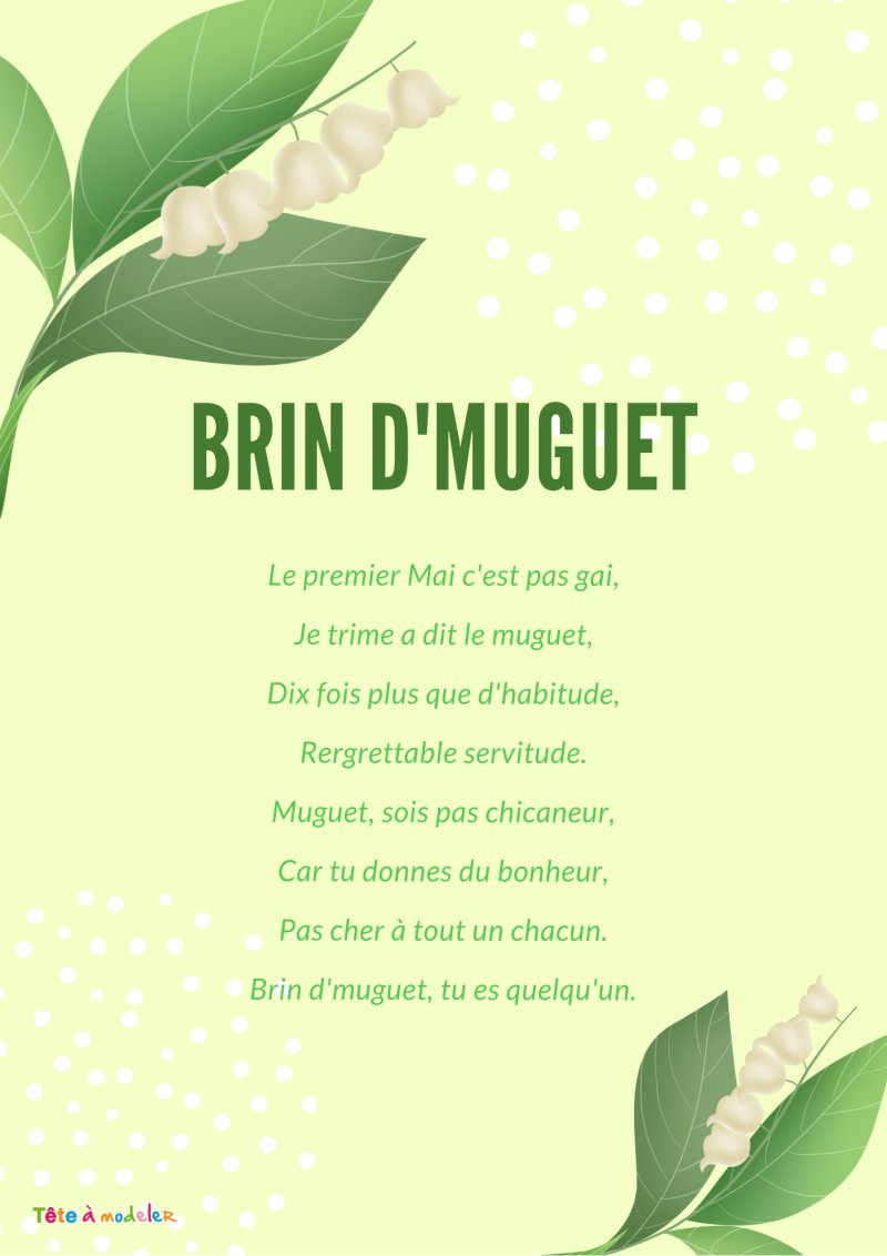 Poésie Brin d'muguet