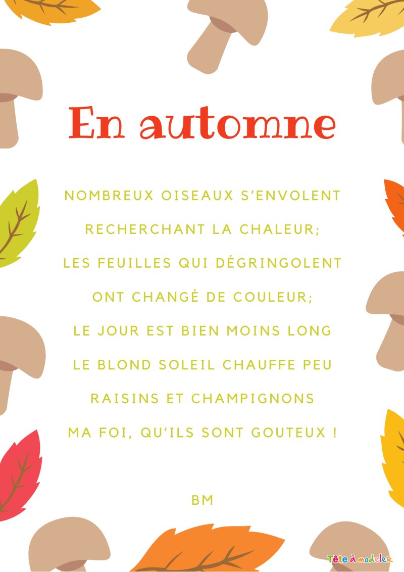 Poésie: En automne