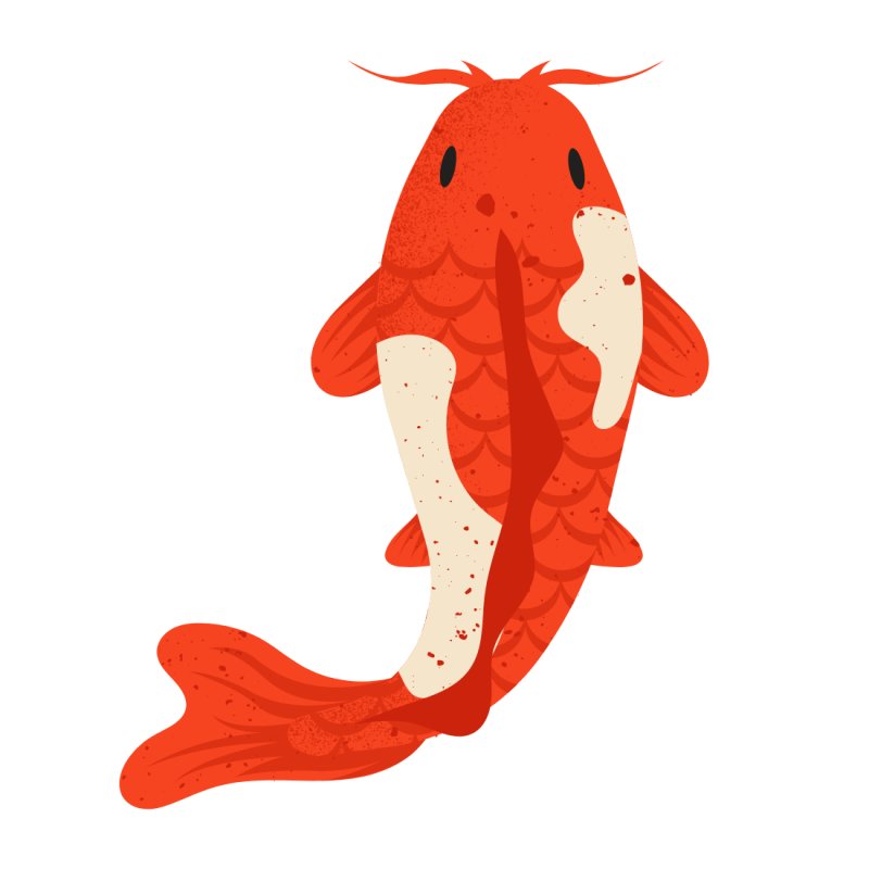 Poisson d'avril rouge, une image à imprimer