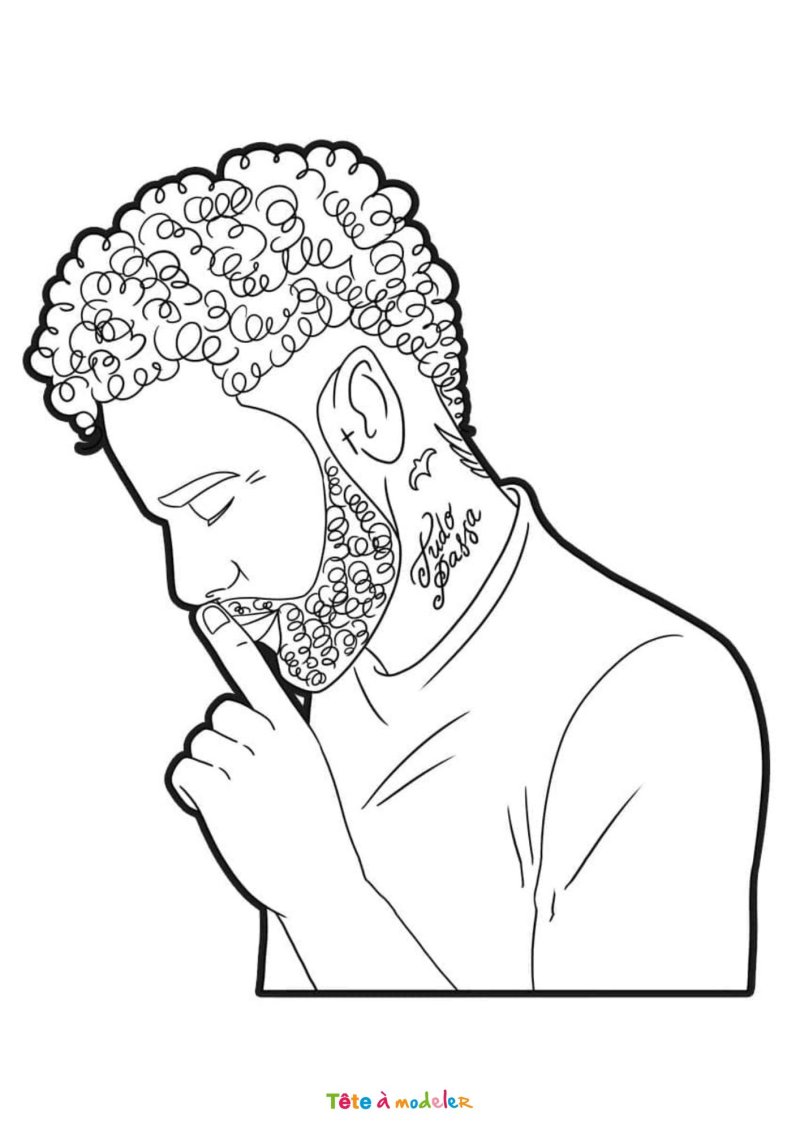Portait de Neymar à imprimer
