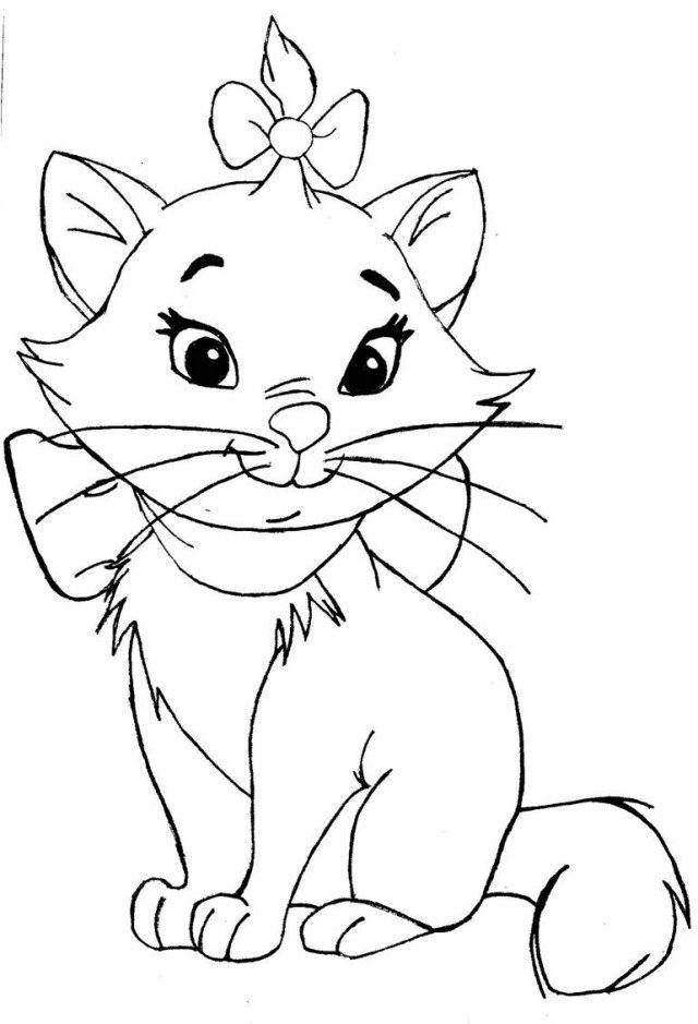 Portrait de Marie des Aristochats à imprimer 
