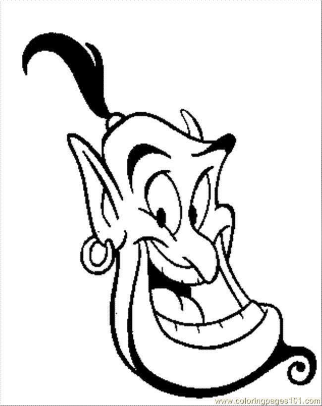 Portrait du génie de la lampe