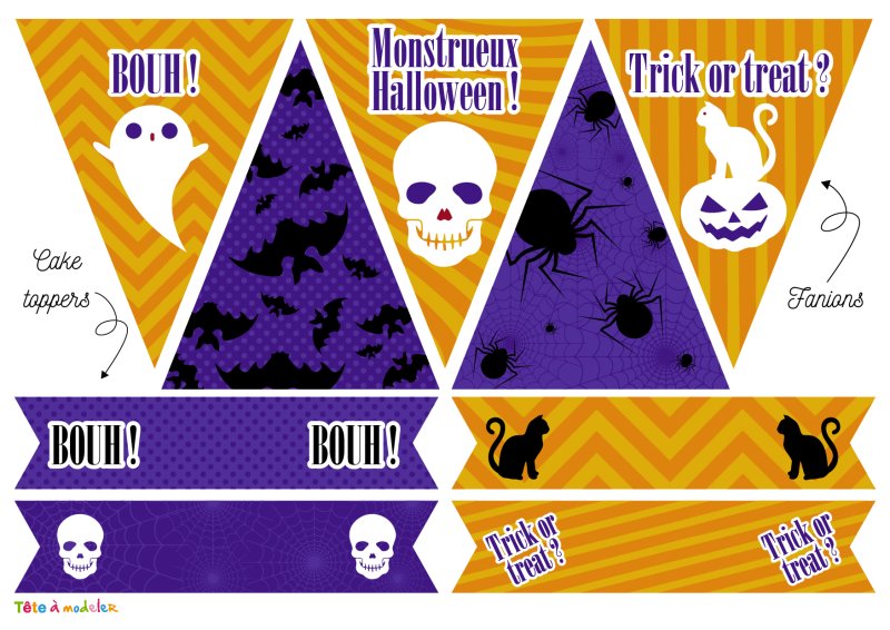 Printable goûter d'Halloween 1/2