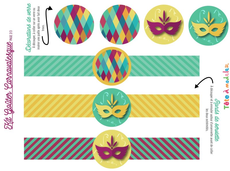 Printable goûter de Carnaval 3/3