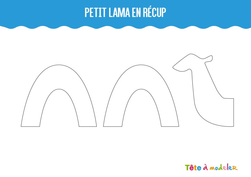 Printable Le lama en récup
