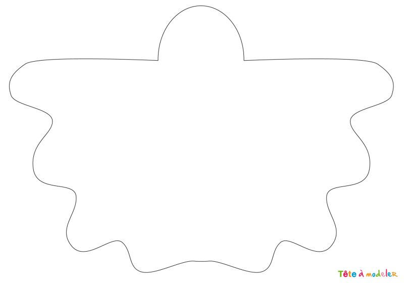 Printable pour la carte fantôme d'Halloween