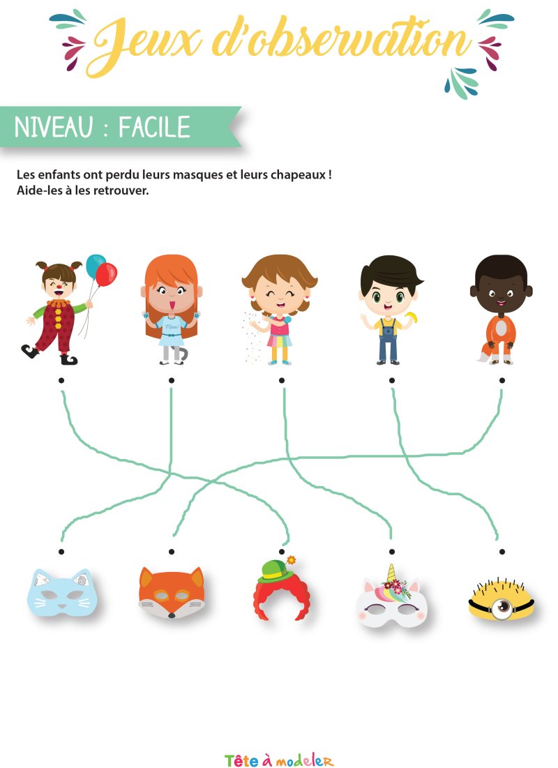 SOLUTION -  Jeux d'observation du Carnaval