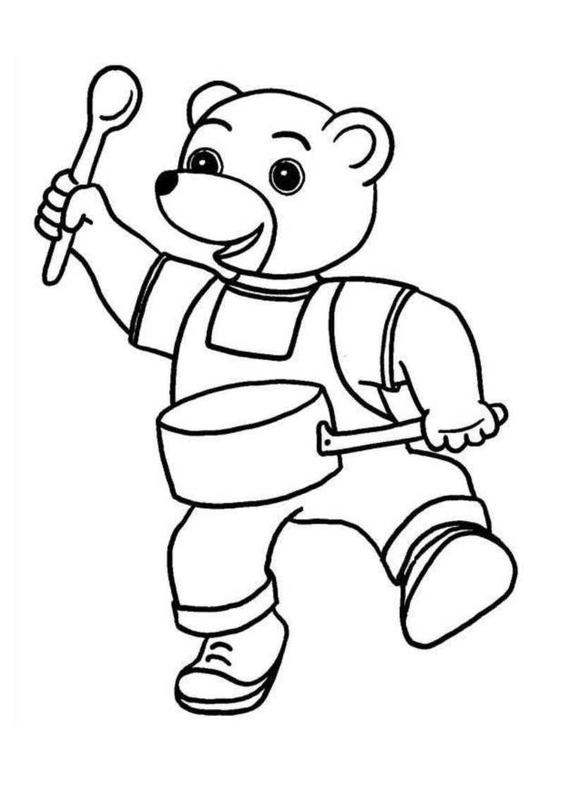 Un coloriage de la famille de Petit Ours Brun