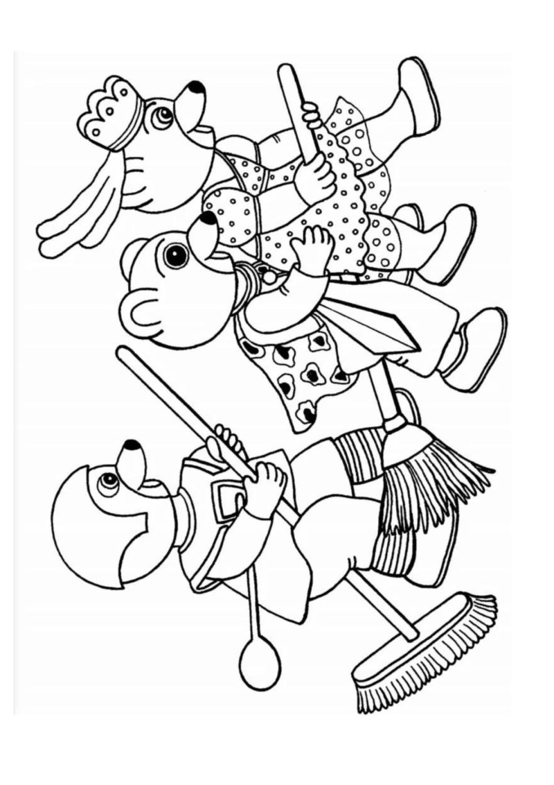 Un coloriage de Petit Ours Brun déguisé
