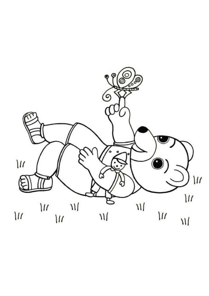 Un coloriage de Petit Ours gratuit
