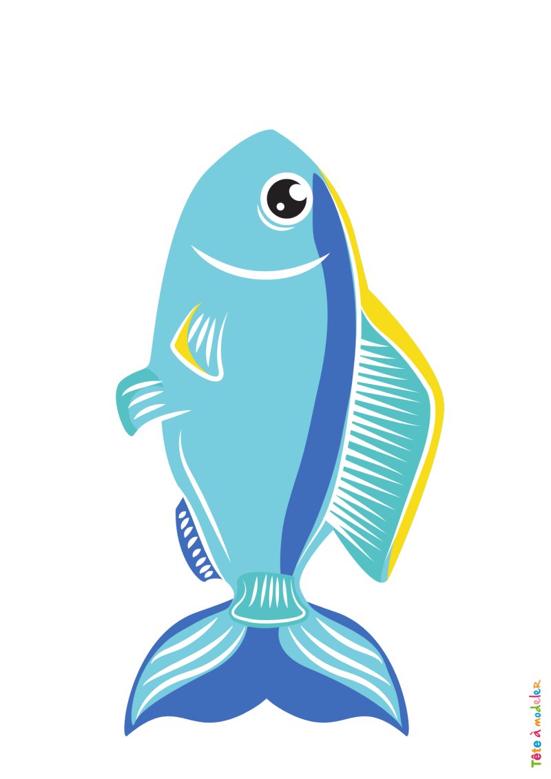 une image de poisson mauve a imprimer