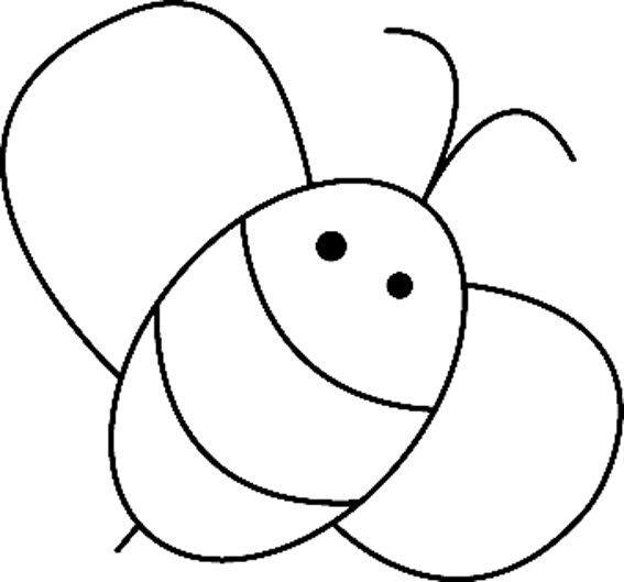 Abeille 01 - motif à imprimer